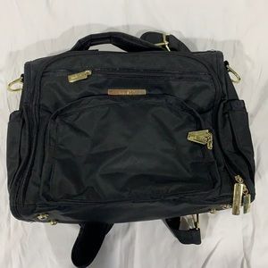 EEUC Jujubee BFF Diaper Bag Black/Gold